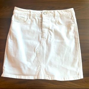 White Jean skirt